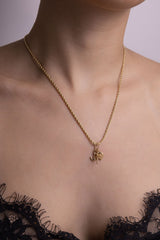 Cadena Lazo en Oro laminado 18k Para Dama