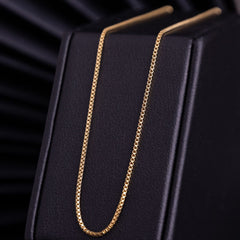 Cadena Veneciana en Oro laminado 18k Para Dama