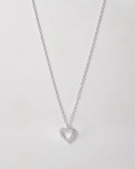 Cadena Corazón Mini en Plata 925 Para Dama