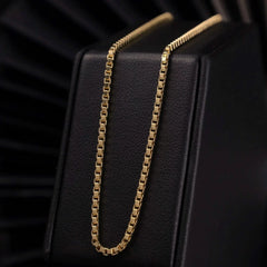 Cadena Veneciana en Oro laminado 18k Para Caballero