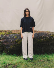 Pantalón White Pleated