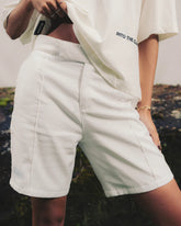 White Bermuda Short