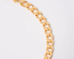 Pulsera Eslabón Grueso en Oro laminado 18k Para Caballero