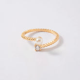 Anillo Gold Pearl en Oro laminado 18k Para Dama