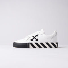 Off-White Vulcanized Low Leather Sneakers – White/Black/Orange