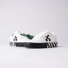 Off-White Vulcanized Low Leather Sneakers – White/Black/Orange