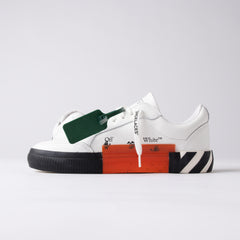 Off-White Vulcanized Low Leather Sneakers – White/Black/Orange