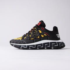 Versace Trigreca Barocco Print – Black/Yellow/Red