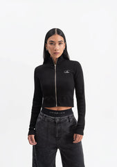 Knockout Woman Black Zip Jacket