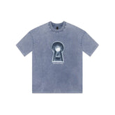 Camiseta Dopamine Blue Keyhole