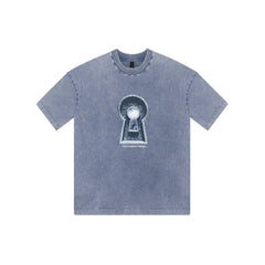 Camiseta Dopamine Blue Keyhole