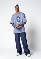 Camiseta Dopamine Blue Keyhole