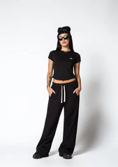 Dopamine Black Crop Top