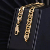 Pulsera Eslabón Continuo en Oro laminado 18k