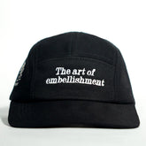 Gorra 5 Paneles Negra