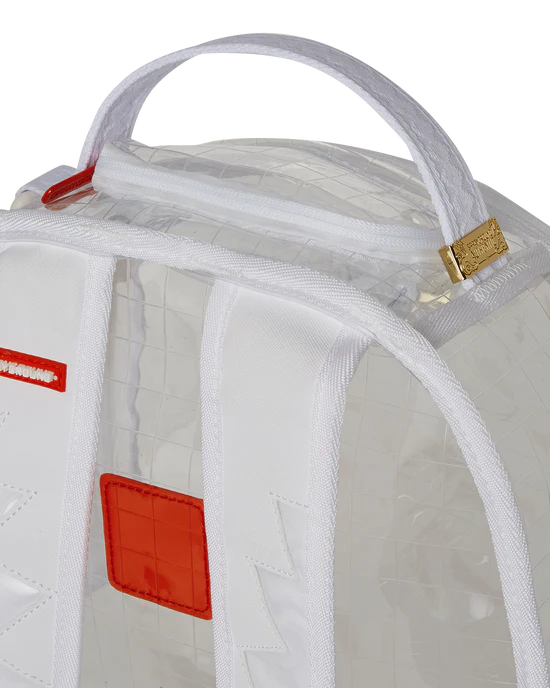 Clear Embossed Sharks In Paris Dlxsv Backpack