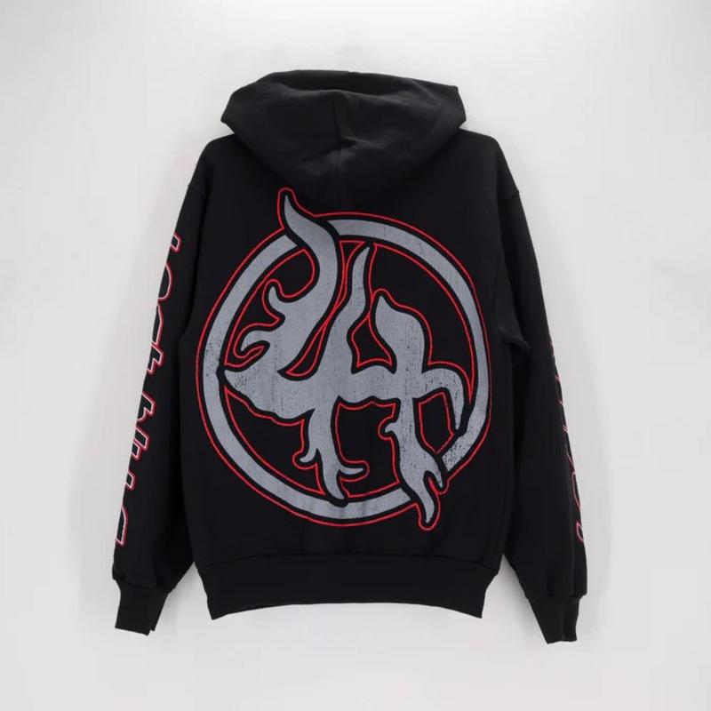 LH Hoodie Red Skeleton