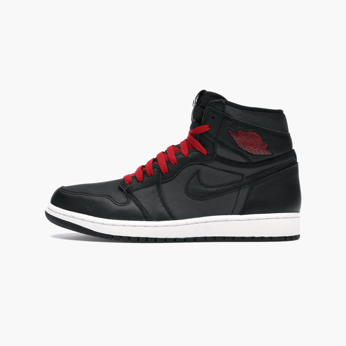 Air Jordan 1 Retro High Black Satin Gym Red