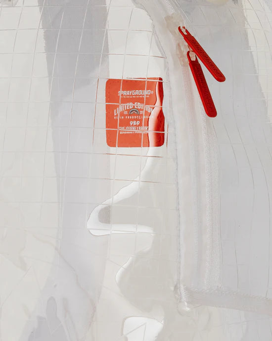 Clear Embossed Sharks In Paris Dlxsv Backpack