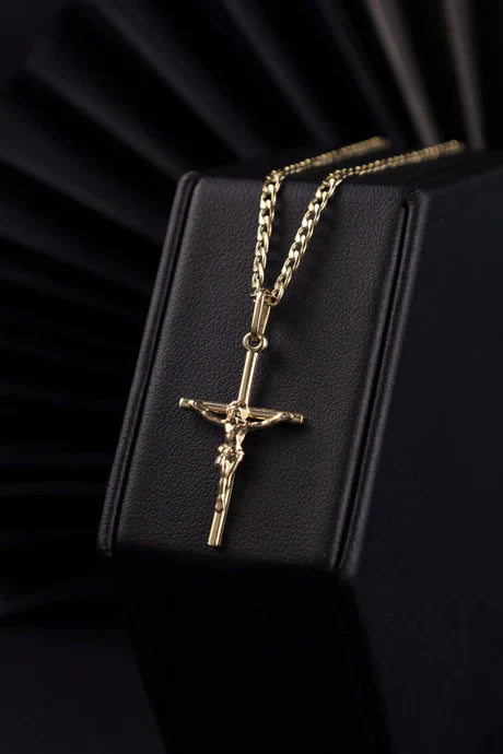 Cadena Eslabón Plano en Oro laminado 18k Para Caballero
