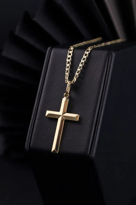 Cadena Eslabón Plano en Oro laminado 18k Para Caballero