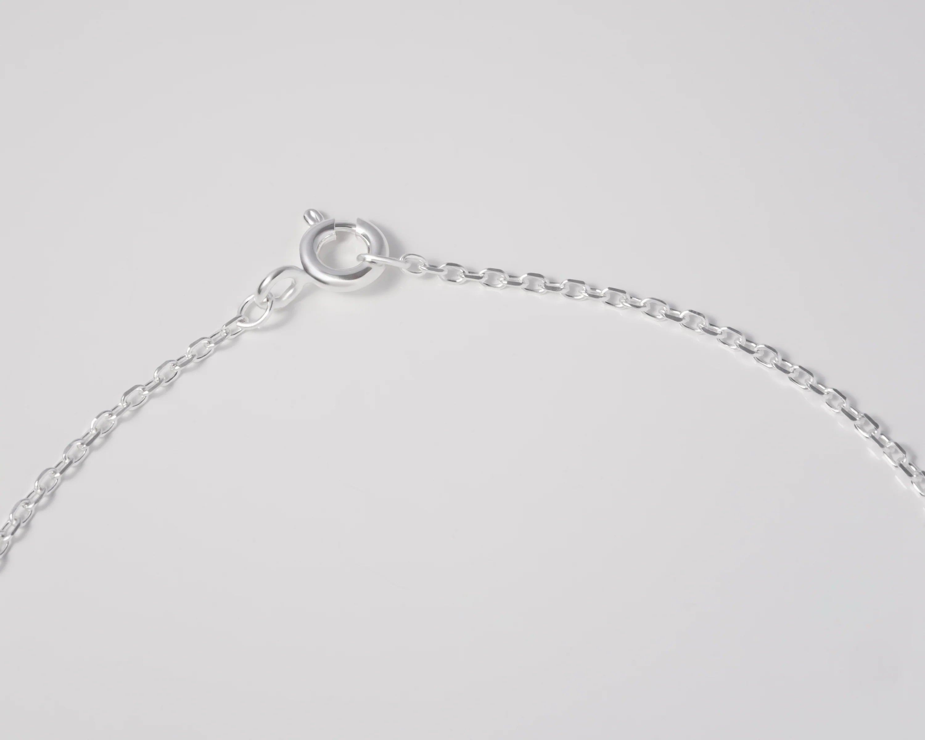 Cadena Corazón Brillante Plata 925 Para Dama