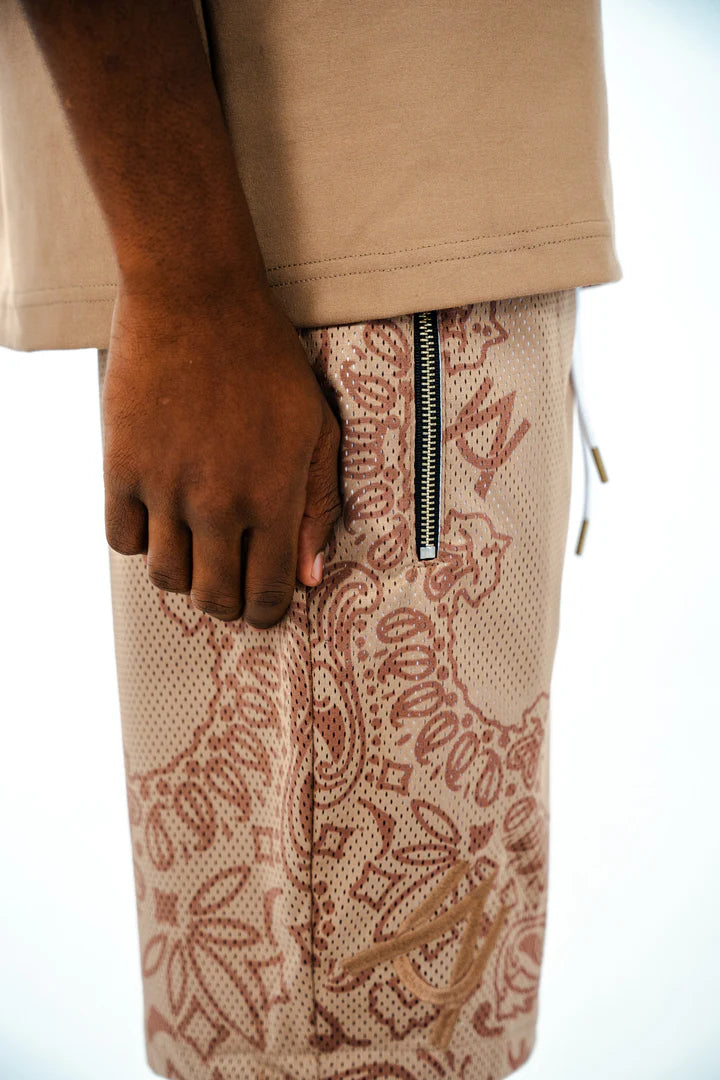 Nude Bandana Shorts