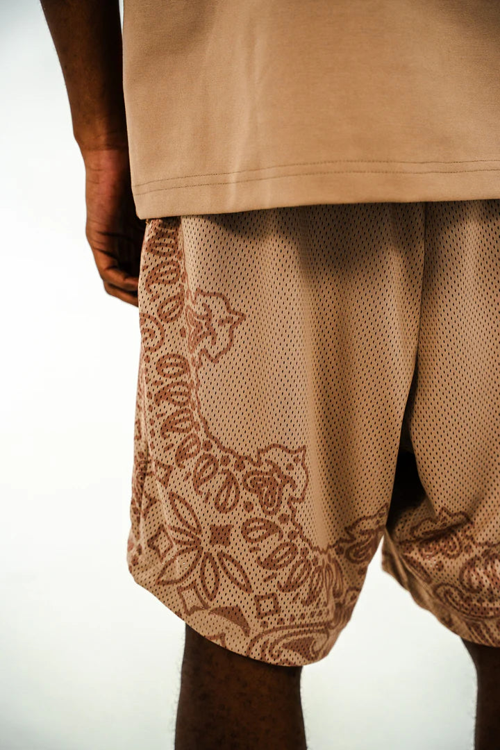 Nude Bandana Shorts
