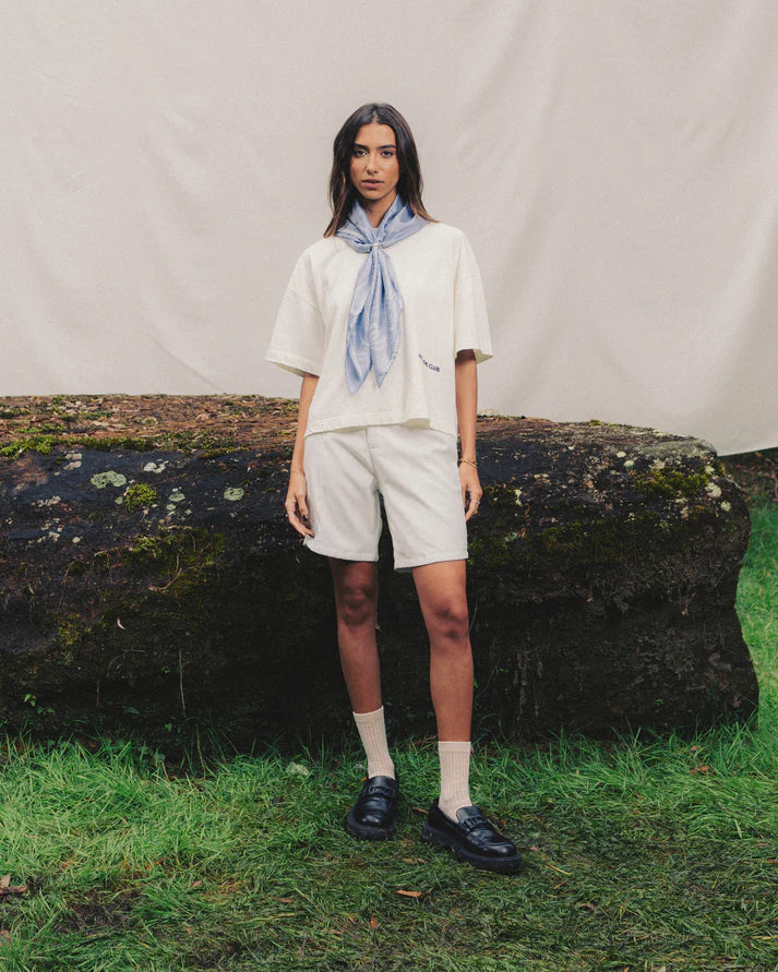 White Bermuda Short