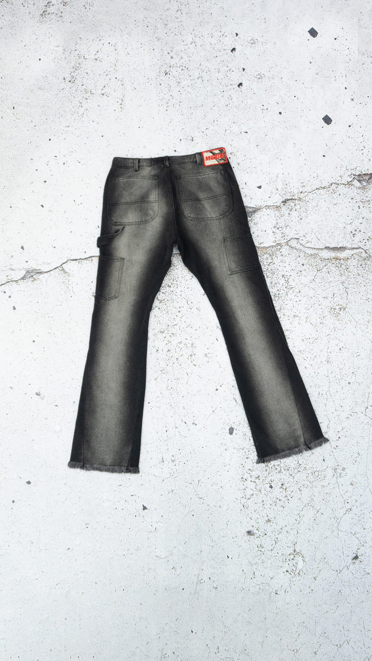 Pantalón Flare Washed Denin
