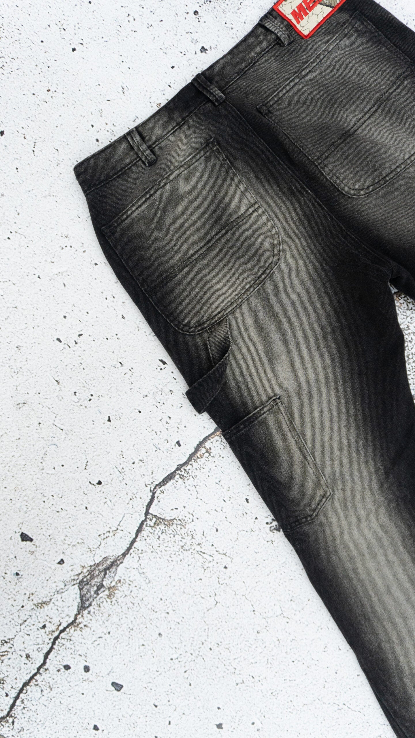 Pantalón Flare Washed Denin