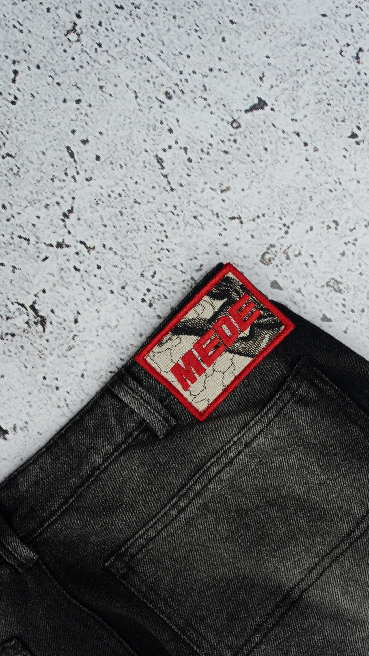 Pantalón Flare Washed Denin