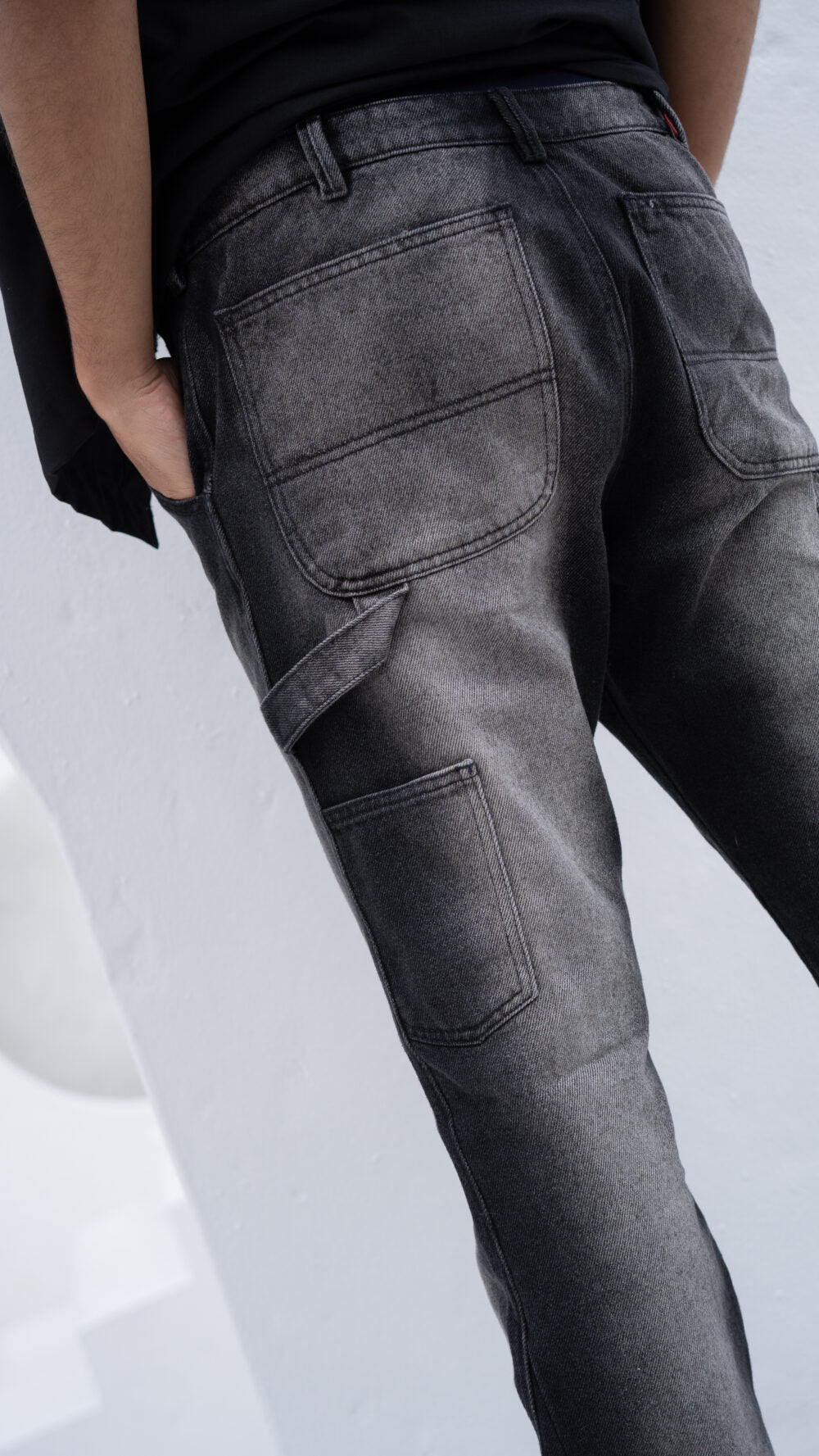 Pantalón Flare Washed Denin
