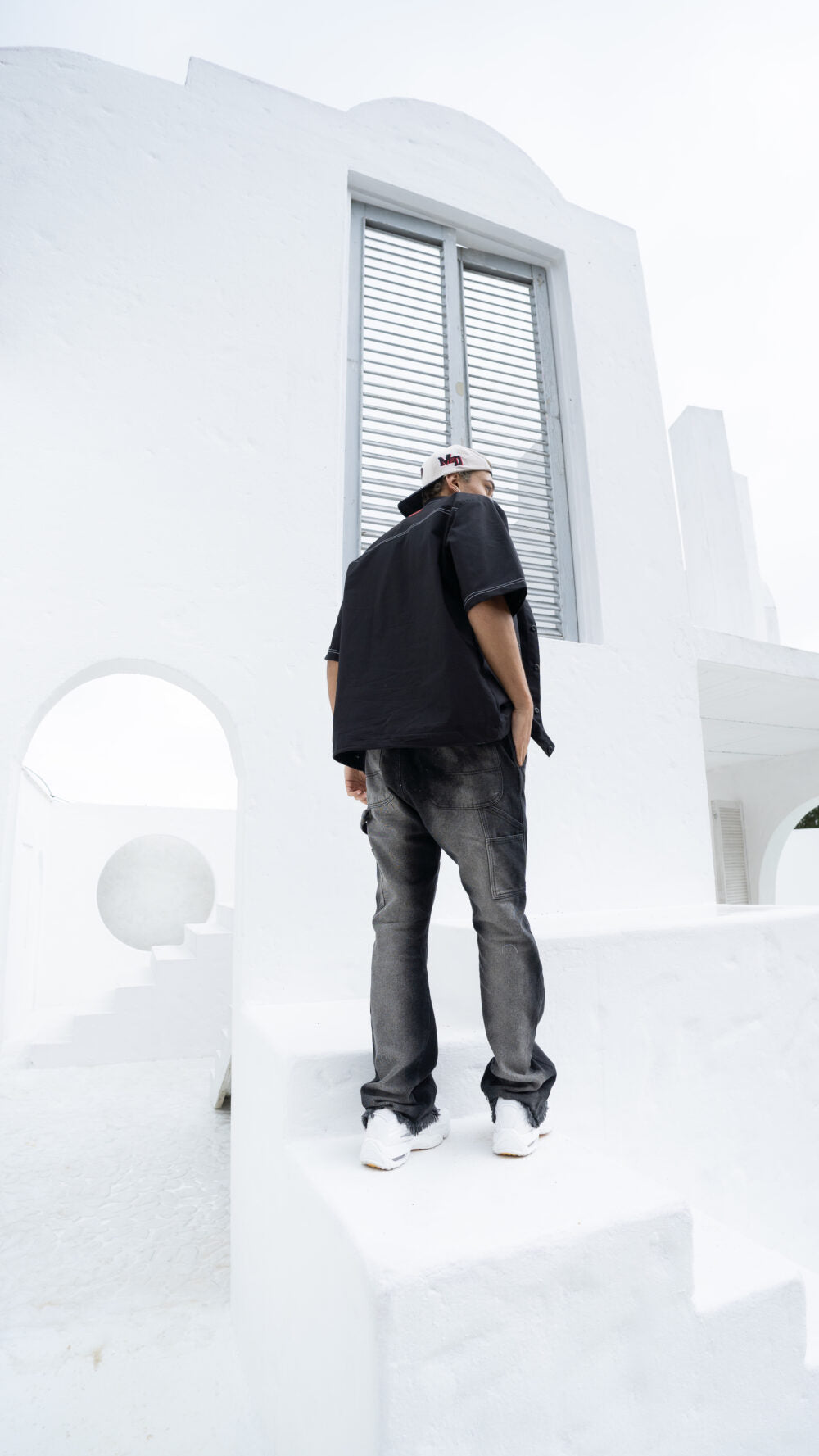 Pantalón Flare Washed Denin