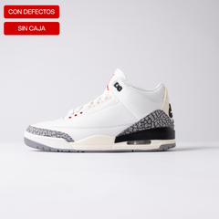 Air Jordan 3 Retro White Cement Reimagined (Defecto de talla 10 y 9.5US)