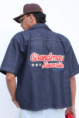 Camisa Grandma's Favorite / Raw Denim