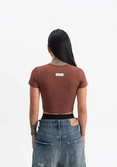 Knockout Brown Baby Tee