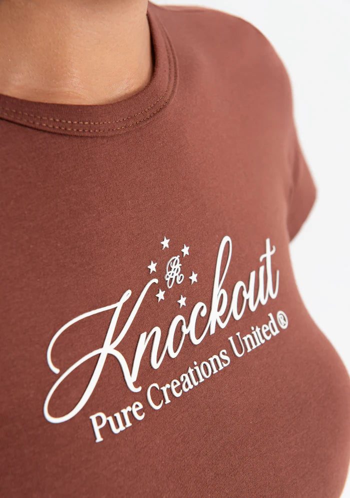 Knockout Brown Baby Tee