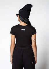 Dopamine Black Crop Top