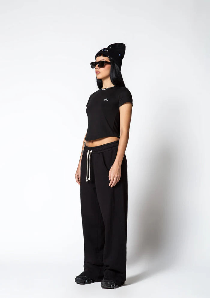 Dopamine Black Crop Top