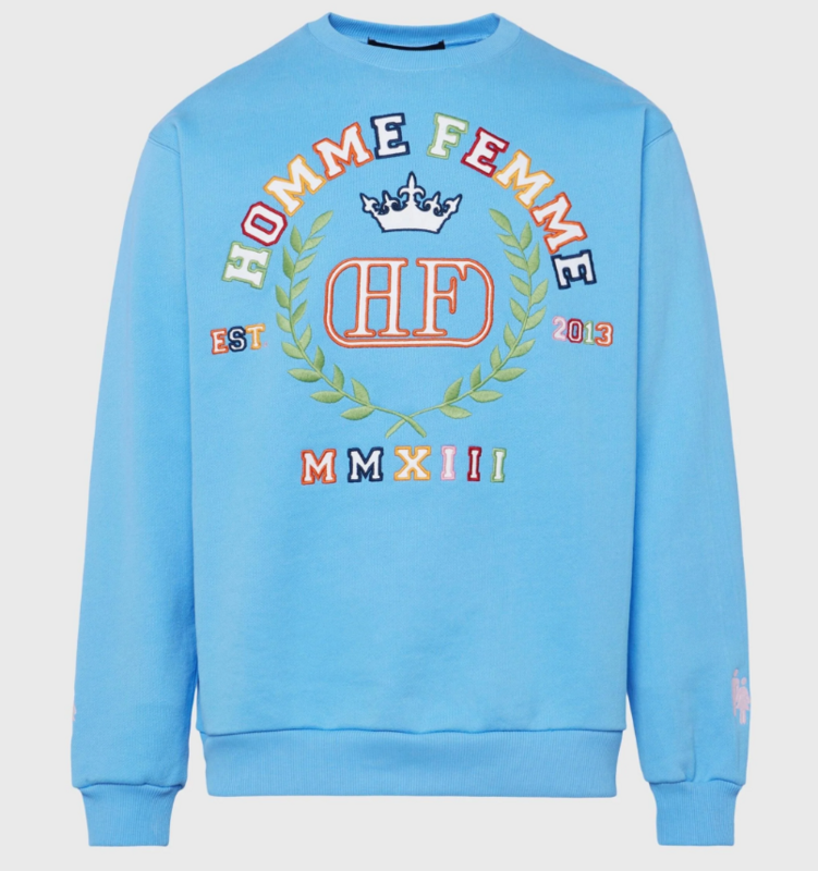 Embroidered 10 Year Blue Crewneck