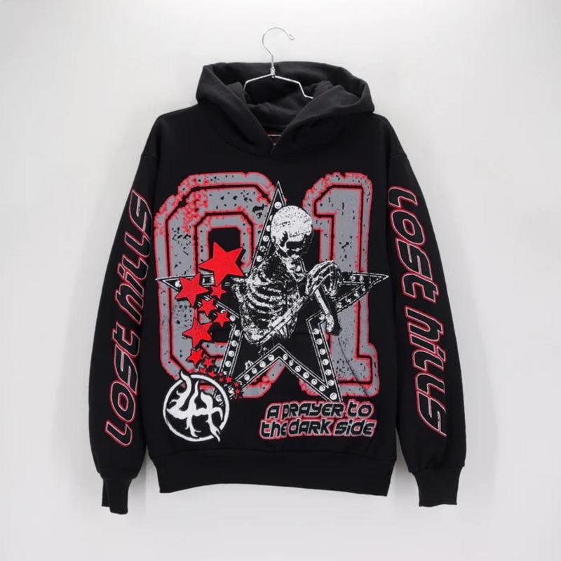 LH Hoodie Red Skeleton